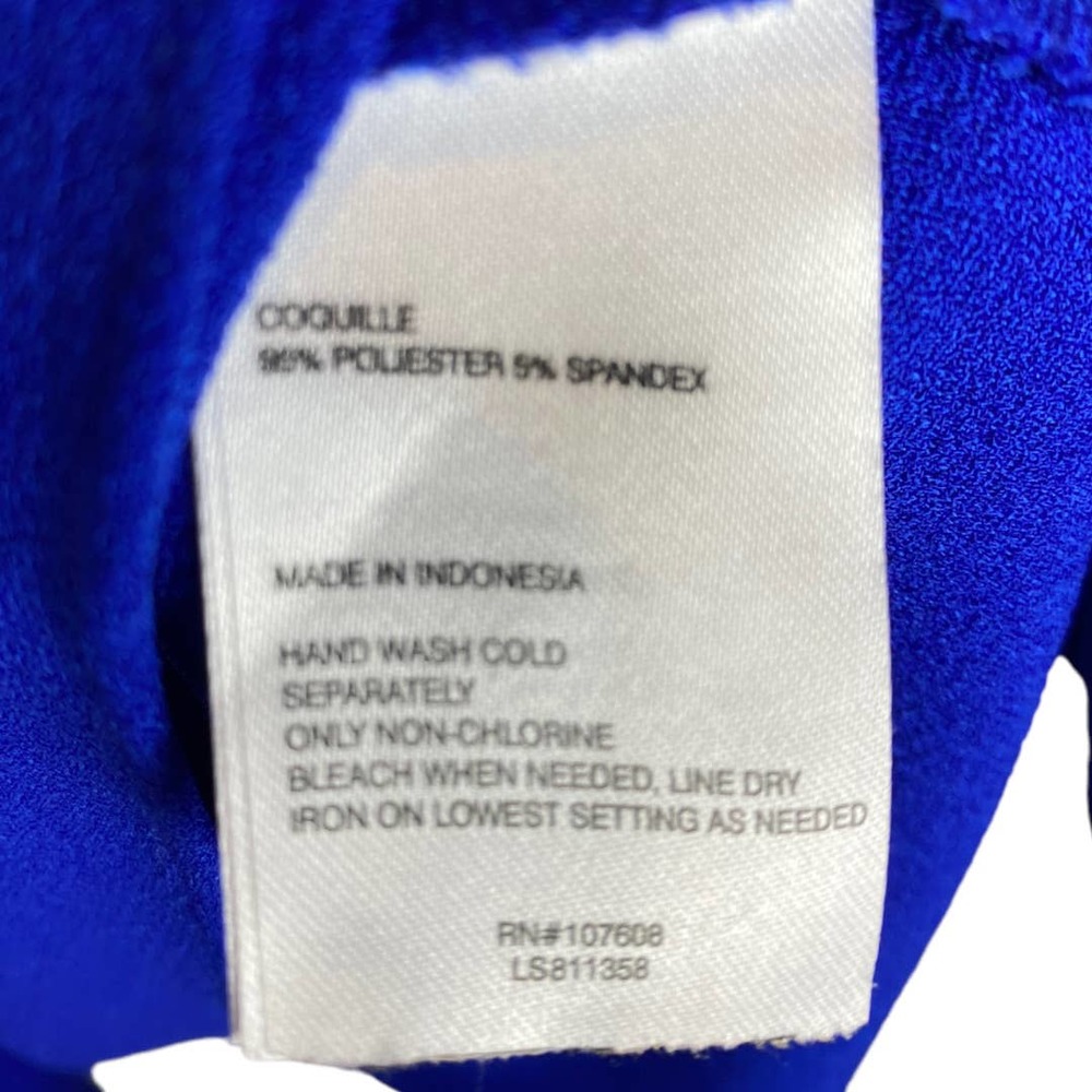 Laundry by Shelli Seagal Electric Blue short sleeve ruffle tiered dress Size 16 - Picture 7 of 7